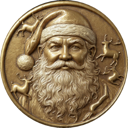 Santa’s lost gold button