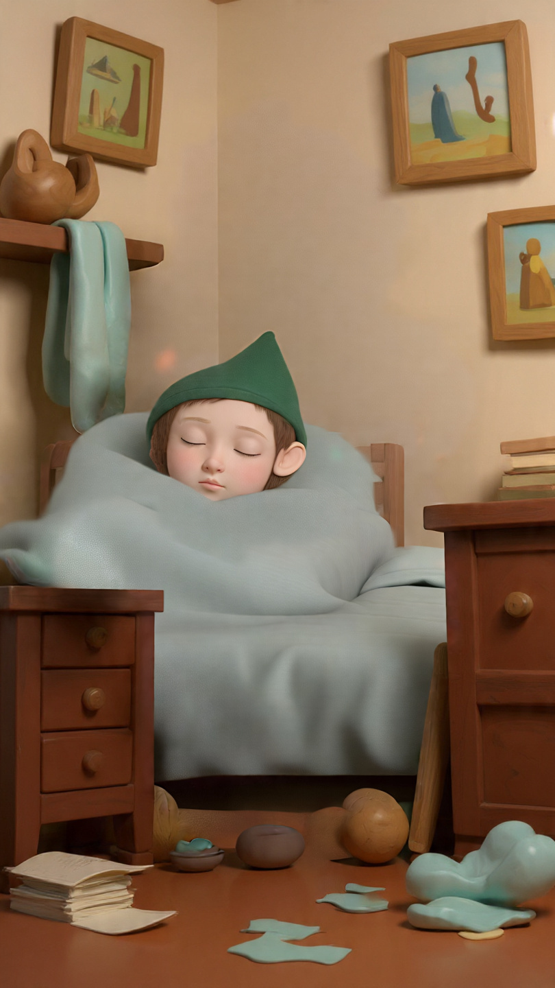 A sleeping elf